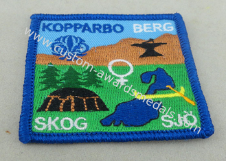 Garments Custom Embroidery Patches Cap Labels Velcro Merrowed Sew On